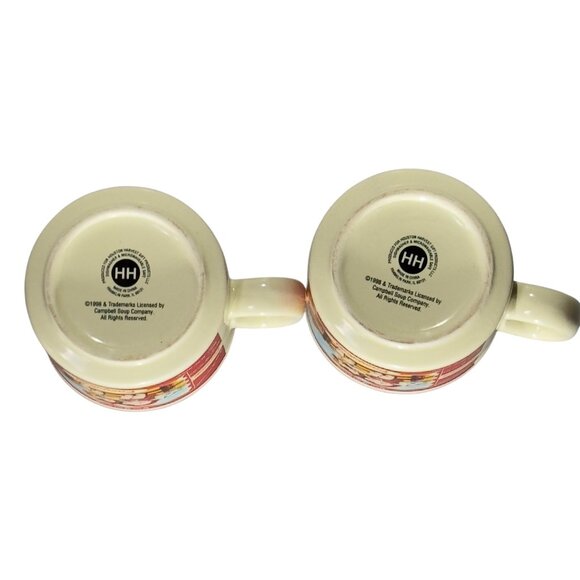 Set Of 2 Campbells Houston Harvest Ceramic Kids Mugs Vintage 1998 - Picture 2 of 11